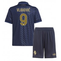 Juventus Dusan Vlahovic #9 3rd trikot Kinder 2024-25 Kurzarm (+ Kurze Hosen)